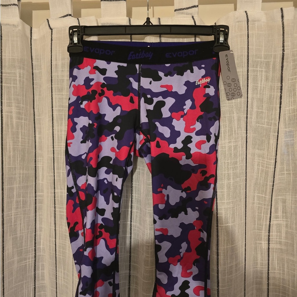 Evapor Kids Camo Leggings - Vibrant Pink, Purple, Black